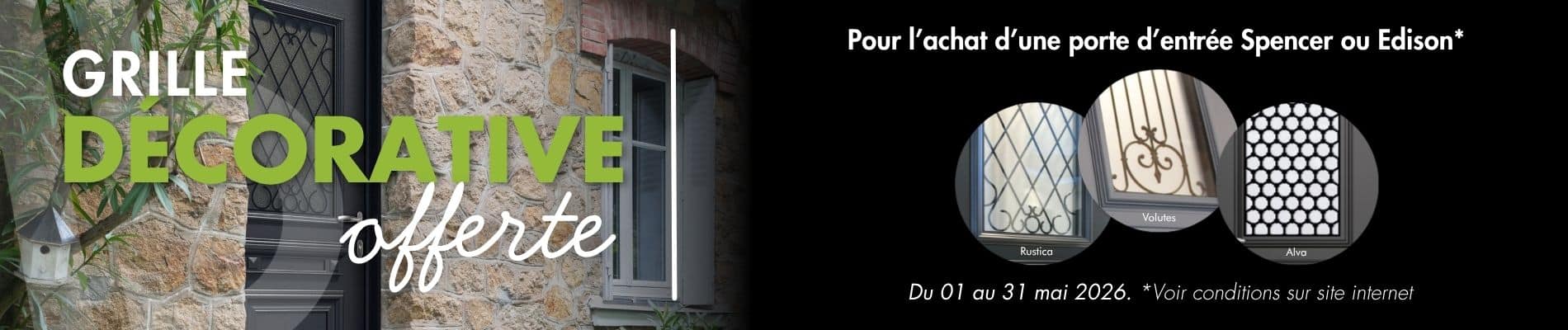 Offre grille décorative offerte