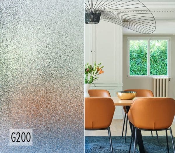 Vitrage décoratif G200 pour fenêtre aluminium et PVC.